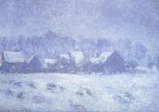 Claude Monet Snow Effect at Giverny France oil painting artist